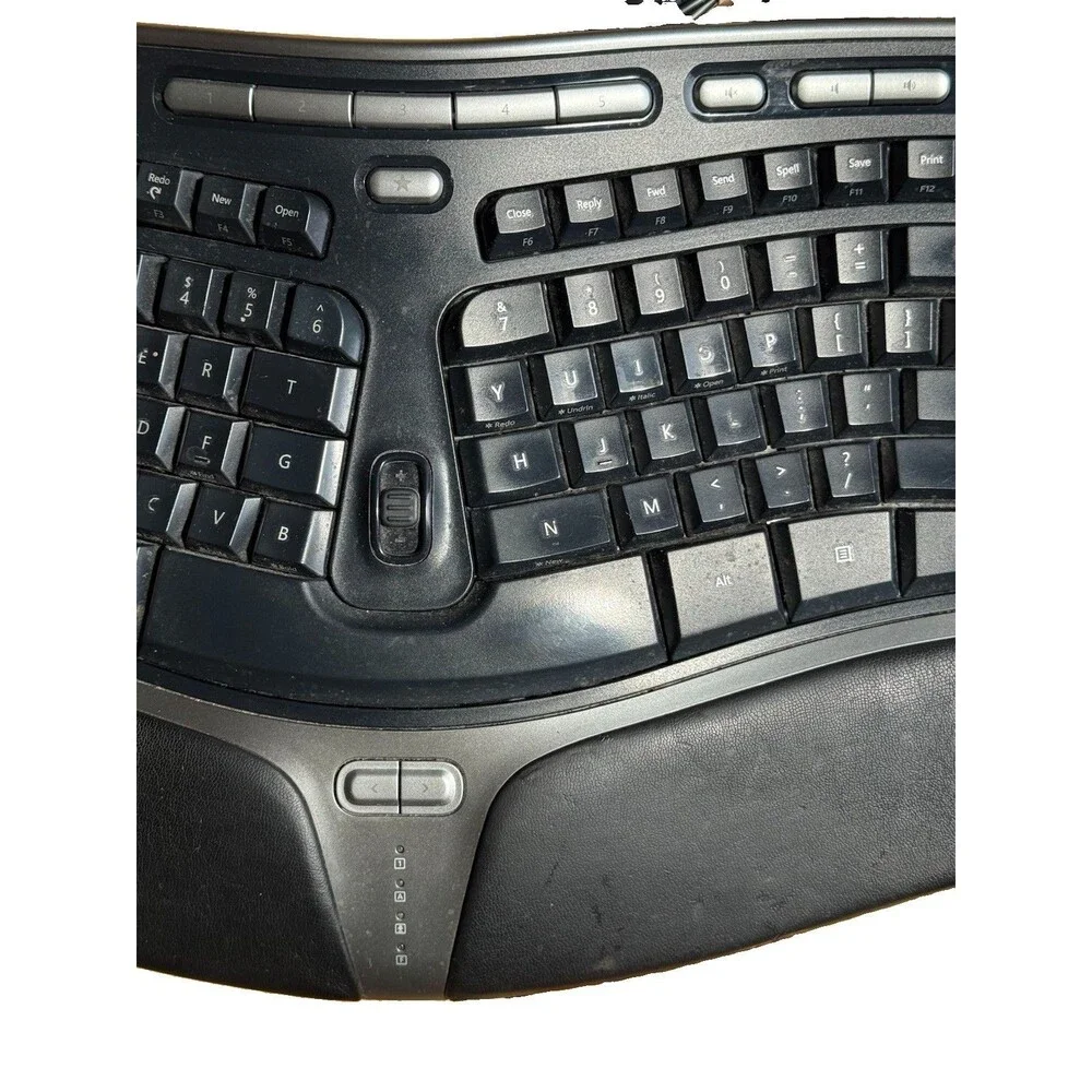 Microsoft Natural Ergonomic Keyboard 4000 v1.0 KU-0462 USB Wired See Photos